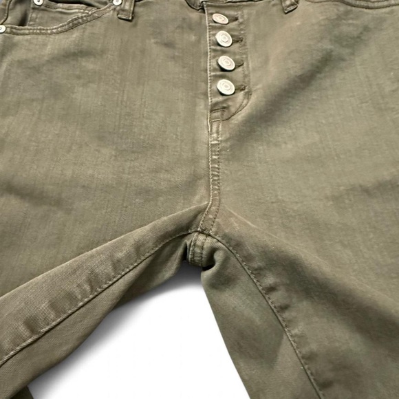 Altar'd State Women's Size 29/9 Stretch Green High Rise Jeans Sand Dollar - Picture 6 of 9